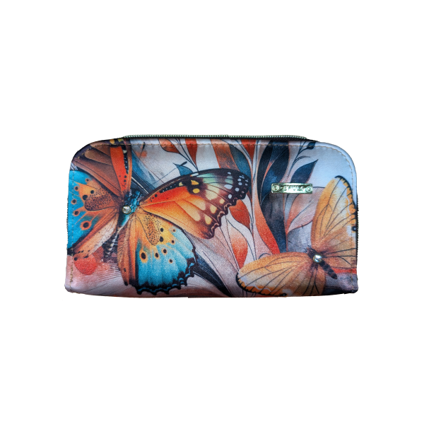 Monarca Naranja - Cartera Doble Cierre