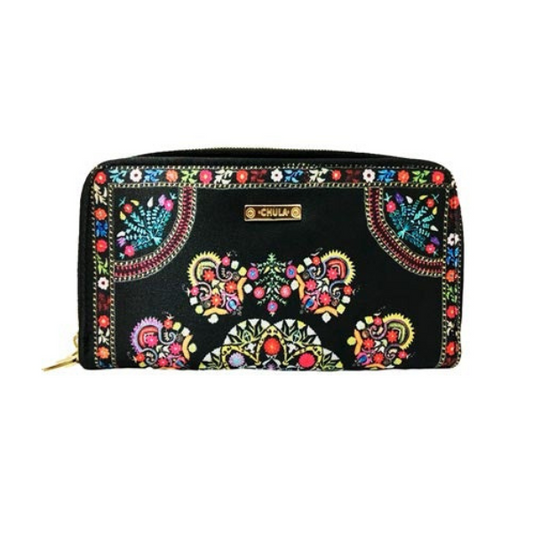 Mandala Color Rojo - Cartera Doble Cierre