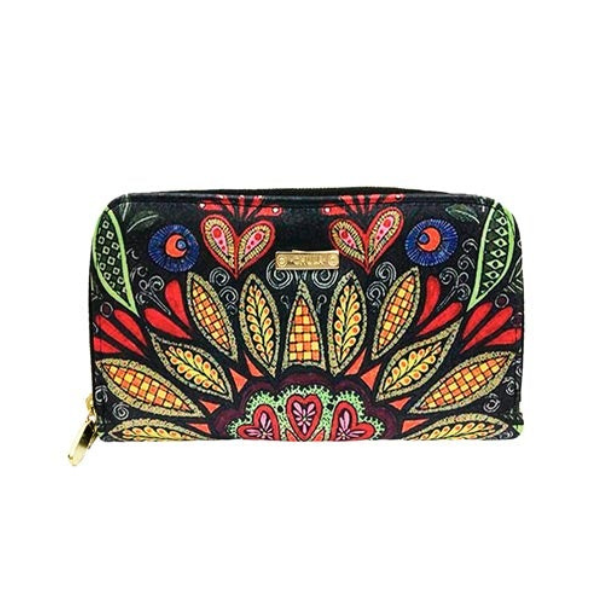 Mandala Pétalos - Cartera Doble Cierre
