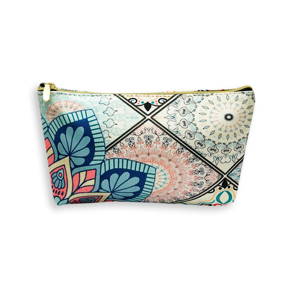 Mandala Turquesa - Cosmetiquera Chula Moda Latina