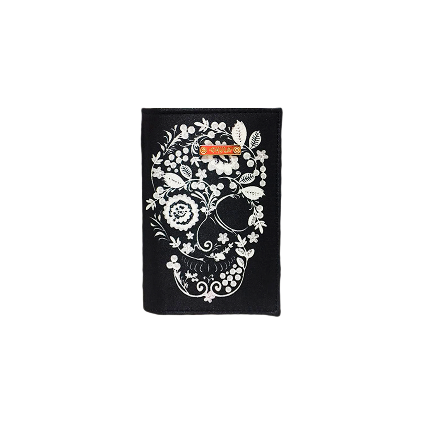 Flores Calavera - Porta Parsaporte Chula Moda Latina