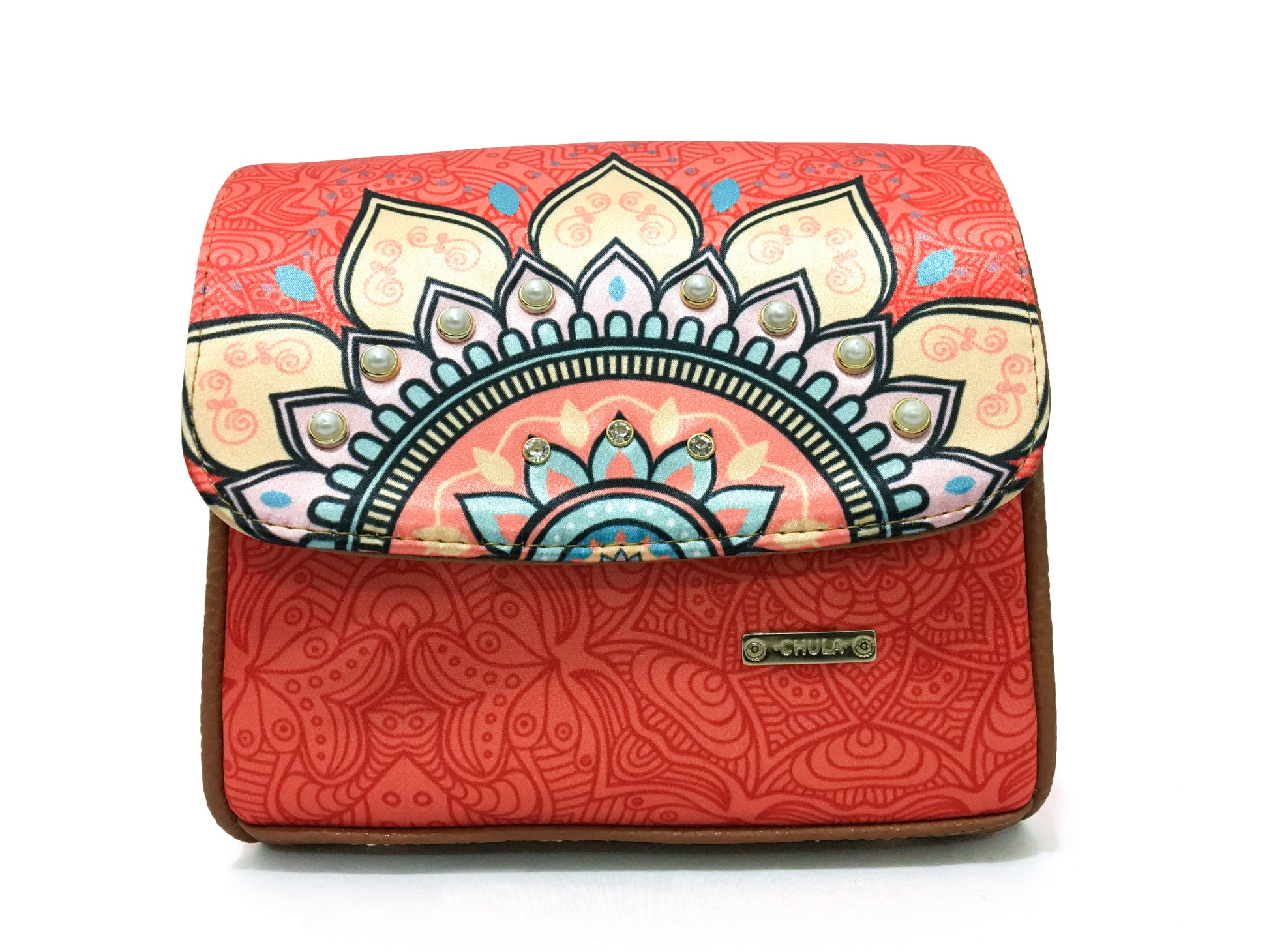 Mandala Naranja - Mini Baúl chulamexico