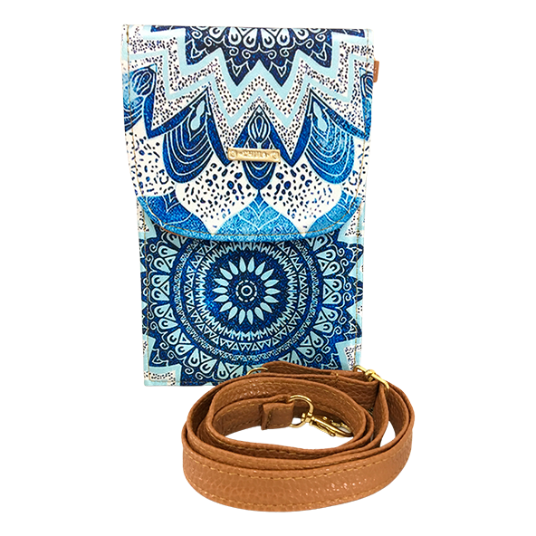 Mandala Azul - Porta Cel Amelie Chula Moda Latina