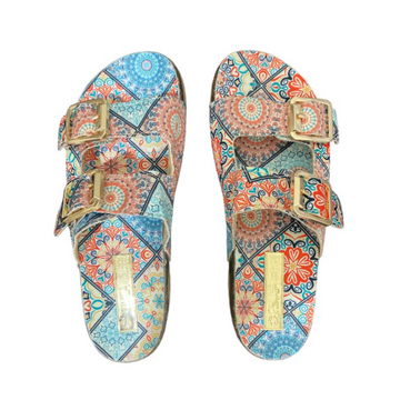 Mandala Turquesa - Comfy 2 Hebillas