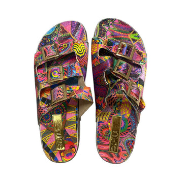 Abstracto - Sandalia Comfy 3 Hebillas