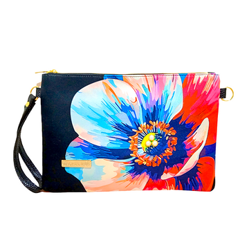 Galanthus Negra - Clutch - Bolsa Chica Para Mujer