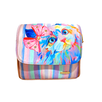 Gatito Arco Pastel - Mini Baúl - Bolsa Chica