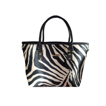 Zebra Natural - Tania - Bolsa grande para mujer