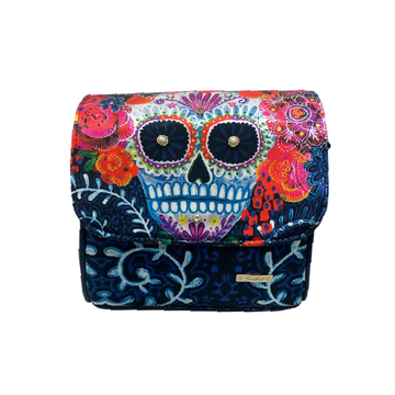 Calavera Roja - Mini Baúl - Bolsa Chica Para Mujer