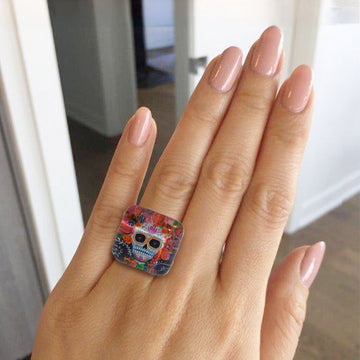 Skull Rojo - Anillo