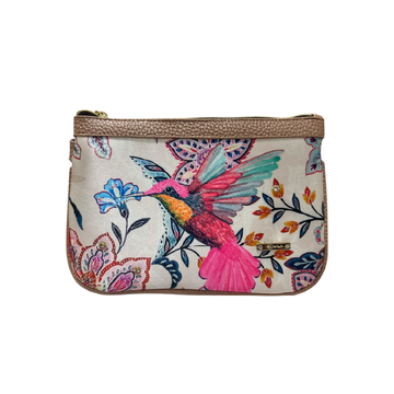Colibrí Flor Otoñal - Mini Clutch - Bolsa Chica Para Mujer