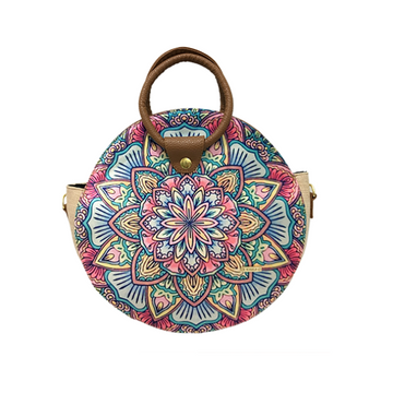 Mandala Rosa - Anabel - Bolsa Mediana - chulamexico