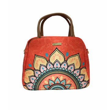 Mandala Naranja - Ana - Bolsa grande para mujer - chulamexico