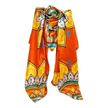 Mandala Naranja - Pashmina