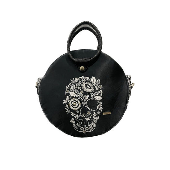 Flor Calavera - Anabel - Bolsa Mediana - chulamexico
