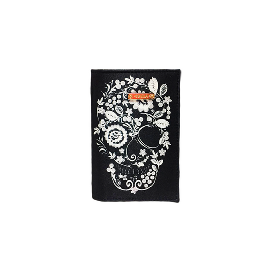 Flor Calavera - Porta Pasaporte