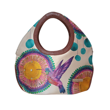 Colibrí Círculos Aqua - Mini Nicole - Bolsa Mediana - chulamexico