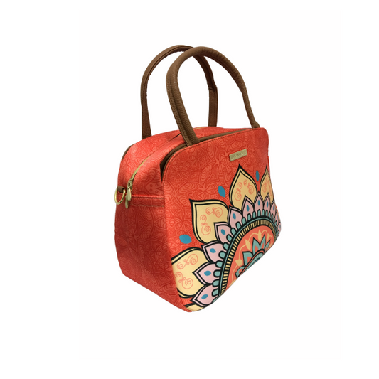 Mandala Naranja - Ana - Bolsa grande para mujer - chulamexico