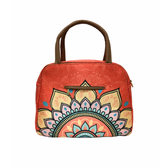 Mandala Naranja - Ana - Bolsa grande para mujer - chulamexico