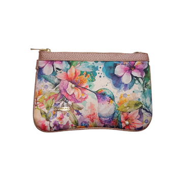 Colibrí Floral - Mini Clutch - Bolsa Chica Para Mujer