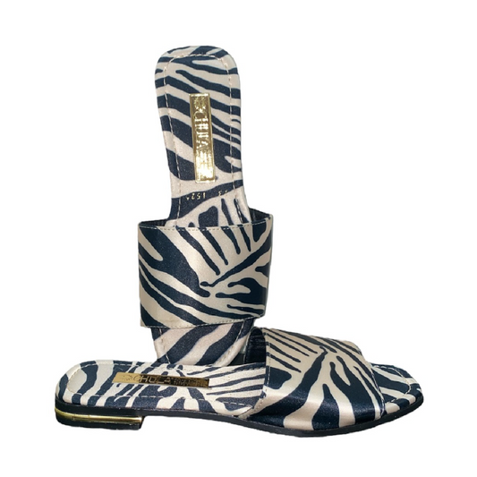 Zebra Natural - Sandalia Flat