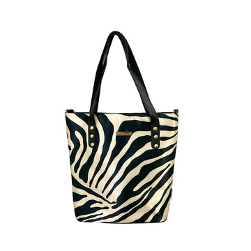 Zebra Natural - Karen - Bolsa grande para mujer