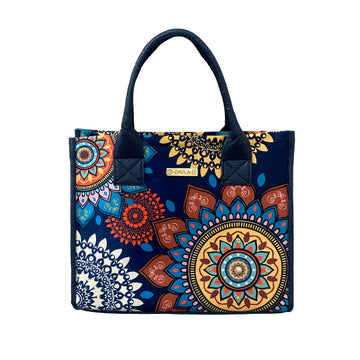 Mandala Flores - Leonor - Bolsa Mediana - chulamexico