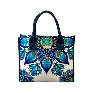 Mandala Azul Real - Leonor - Bolsa Mediana - chulamexico