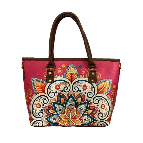 Flor Fucsia - Tania - Bolsa grande para mujer - chulamexico