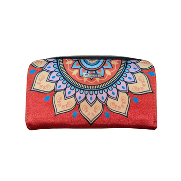 Mandala Naranja - Cartera Para Mujer Colette