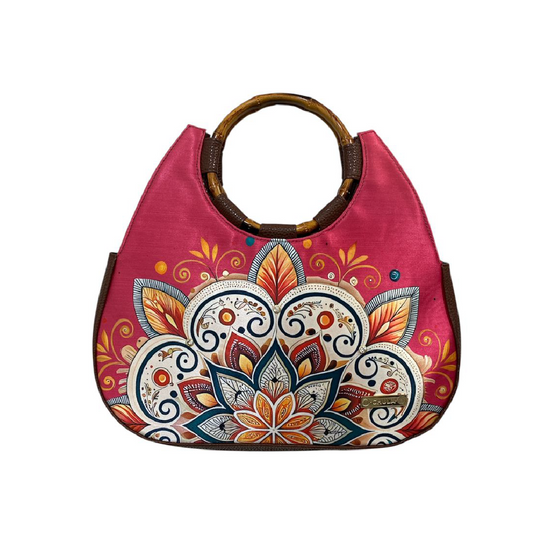 Flor Fucsia - Natalia - Bolsa Mediana - chulamexico