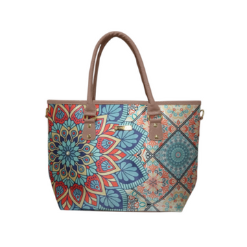Mandala Turquesa - Tania - Bolsa grande para mujer