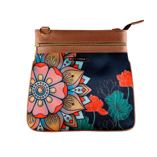 Mandala Lirio - Lia - Bolsa Mediana - chulamexico