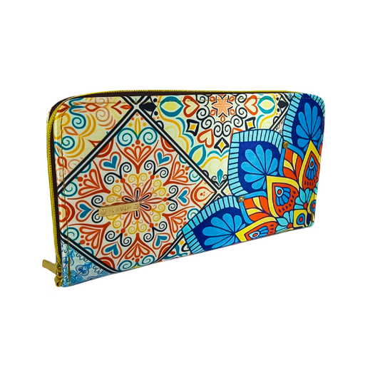 Mandala Turquesa- Cartera Maxi