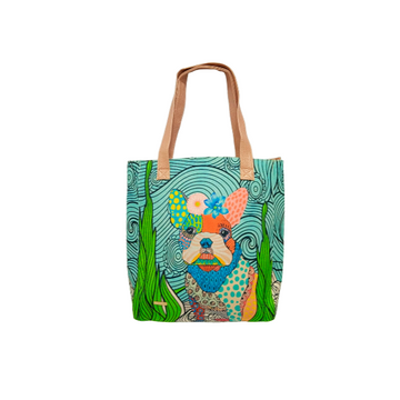 Perrito Adorable - Tote Yute - Bolsa mediana para mujer