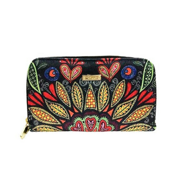 Mandala Pétalos - Cartera Doble Cierre - chulamexico
