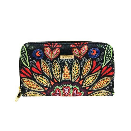 Mandala Pétalos - Cartera Doble Cierre
