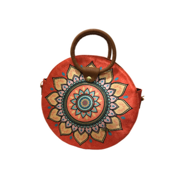 Mandala Naranja - Anabel - Bolsa Mediana - chulamexico