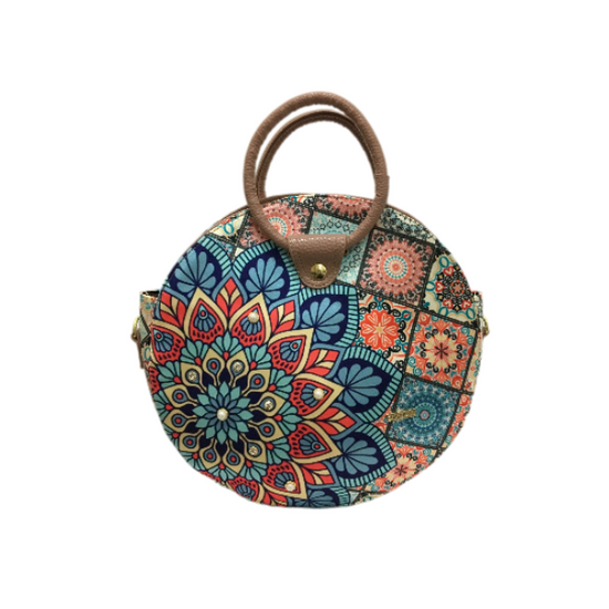 Mandala Turquesa - Anabel - Bolsa Mediana - chulamexico