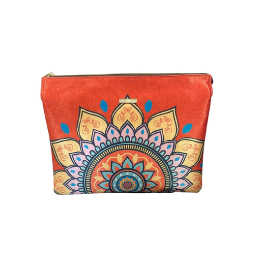 Mandala Naranja - Lulu - Bolsa Chica Para Mujer