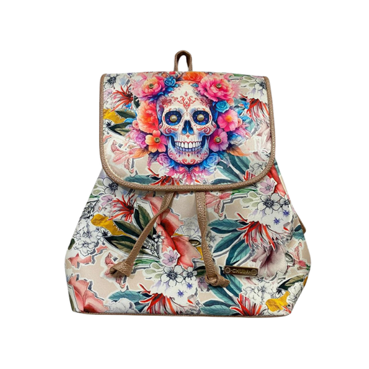 Calavera Destellos Brillantes - BackPack Celine - Mochila Para Mujer