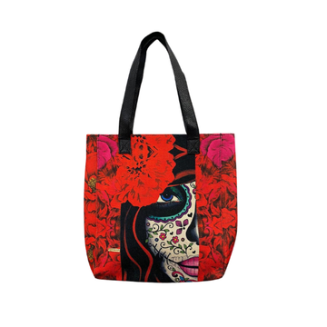 Catrina - Tote Yute - Bolsa mediana para mujer