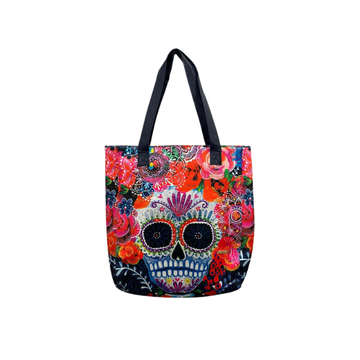 Calavera Roja - Tote Yute - Bolsa Grande Para Mujer