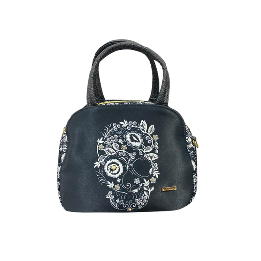 Flor Calavera - Milly - Bolsa Mediana Para Mujer