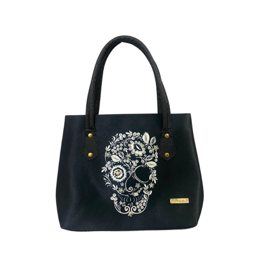 Flor Calavera - Pupé - Bolsa Grande Para Mujer