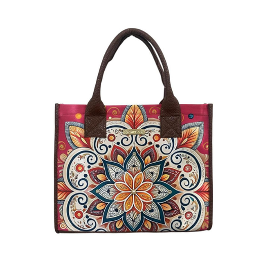 Flor Fucsia - Leonor - Bolsa Mediana Para Mujer