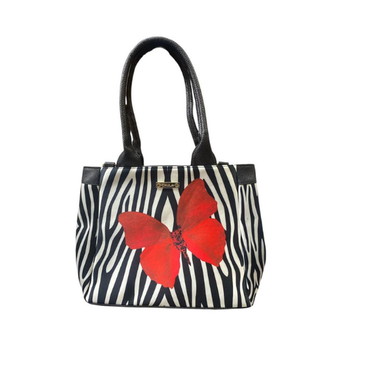 Zebra Mariposa - Angie - Bolsa Grande Para Mujer