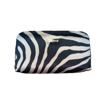Zebra Natural - Cartera Para Mujer Doble Cierre