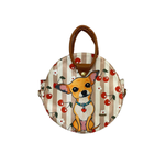 Perrito Cherry Decorado - Anabel - Bolsa Mediana Para Mujer