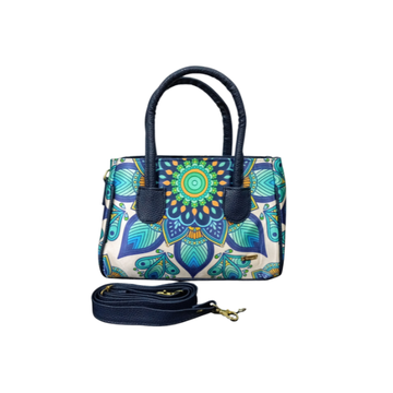 Mandala Azul Real - Bianca Bolso Para Mujer